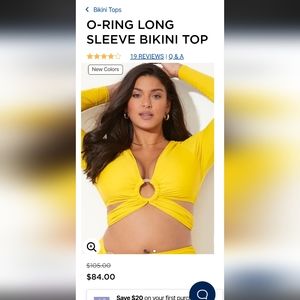 Swimsuits for All O-RING LONG SLEEVE BIKINI